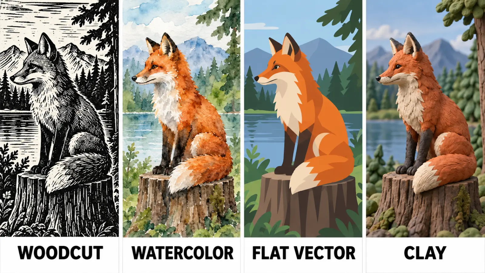 Style preset grid, placeholder