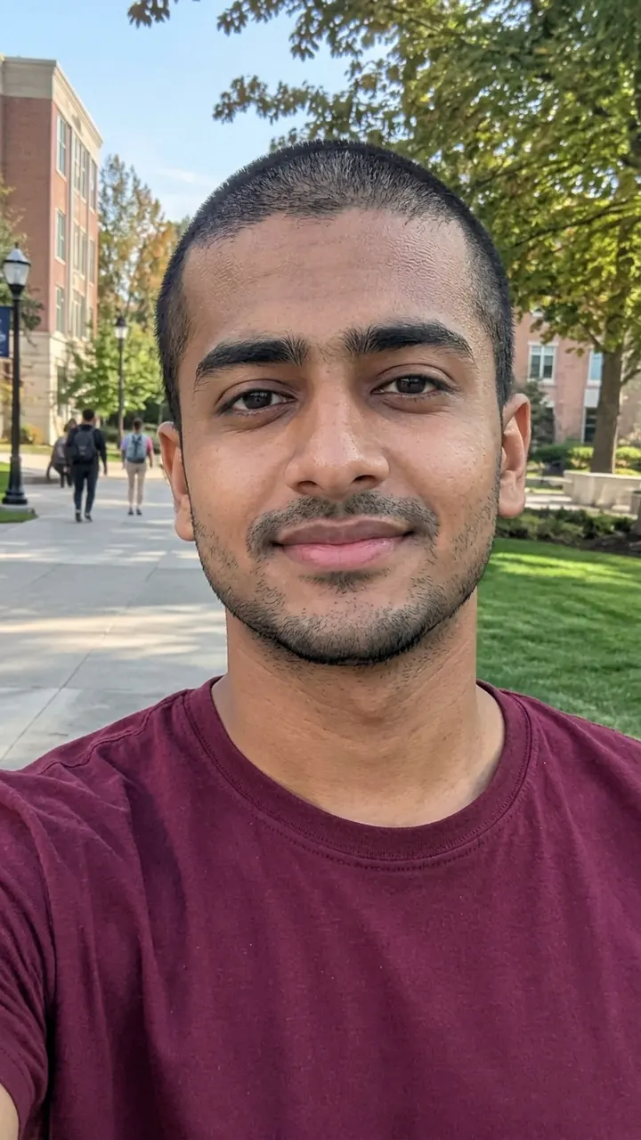 A short 1-3 mm buzz cut following your natural hairline and hair color.