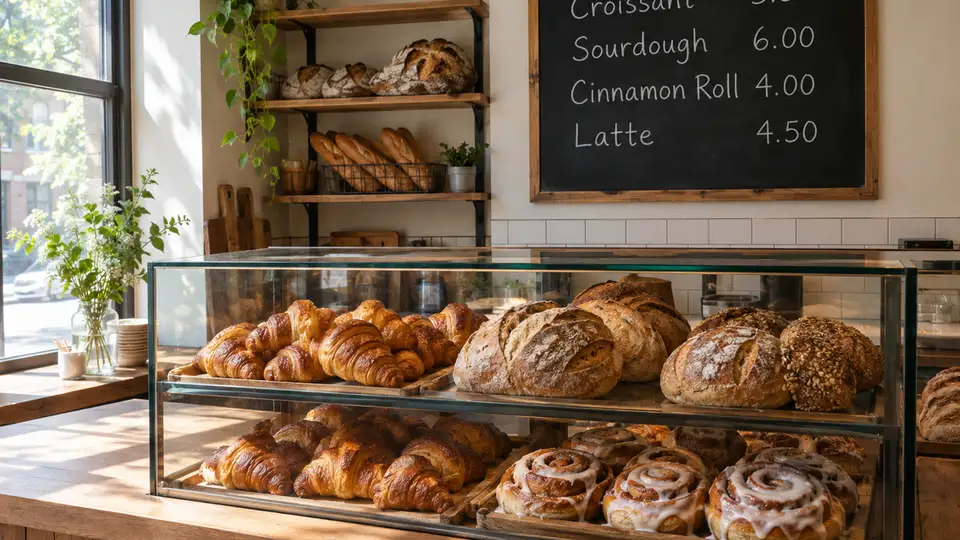 Cafe & Bakery Menu Clip