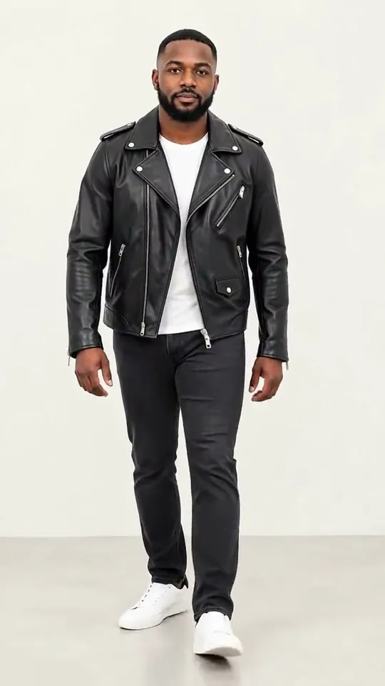 A top, jacket or full outfit from your clothing photo, shown on you head to shoes.