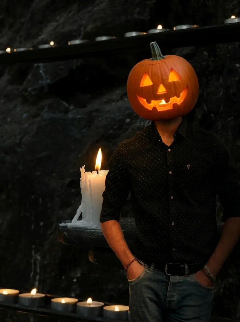 Candlelit studio