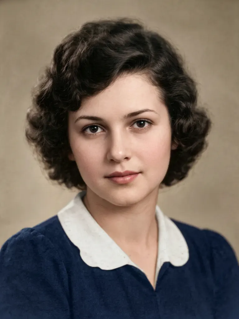Example of a processed image. Results vary with each uploaded photo based on its original condition.
