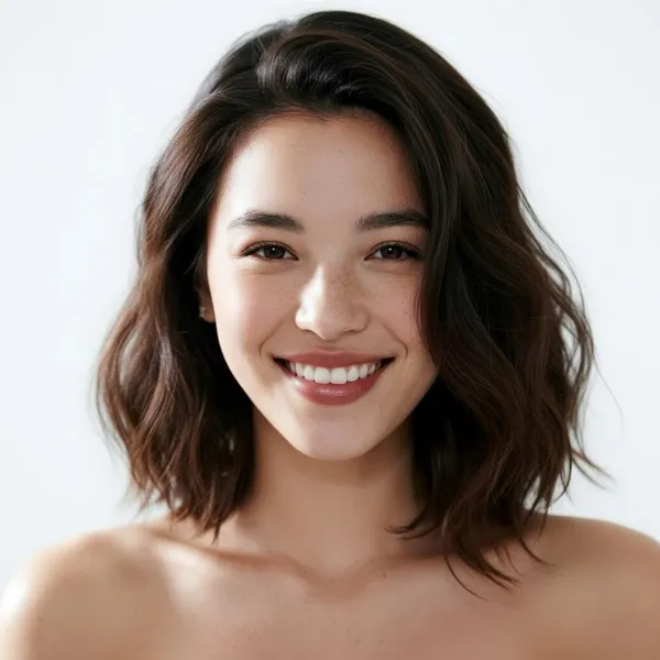 Long bob that stops just above the shoulders