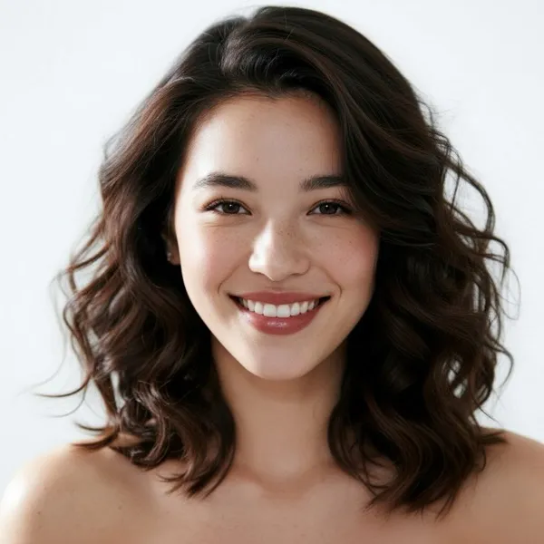 Soft perm with even, springy curls from root to tip