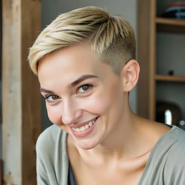 Short pixie cut with soft, textured pieces on top